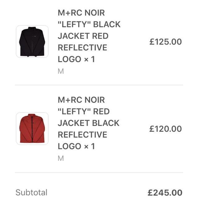 M+RC NOIR ジャケット 黒 ブラック メンズのジャケット/アウター(ナイロンジャケット)の商品写真
