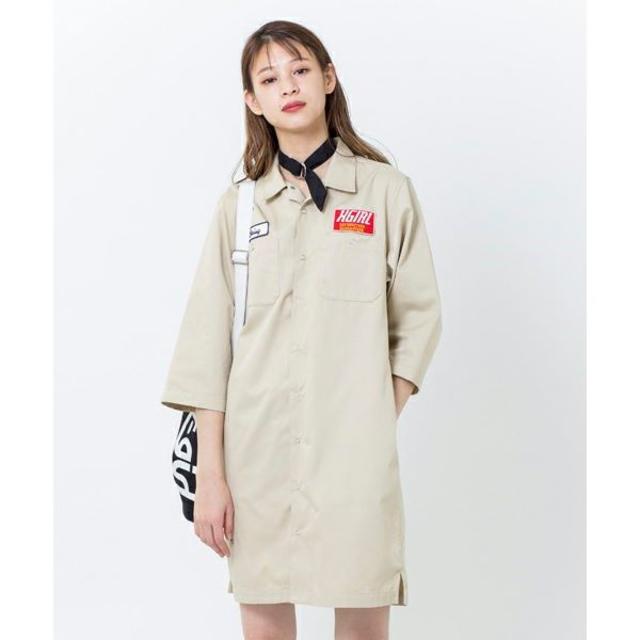 X-girl WORK SHIRT DRESS