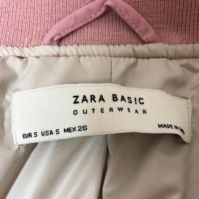 ZARA(ザラ)のZARA  MA-1 PINK レディースのジャケット/アウター(ブルゾン)の商品写真