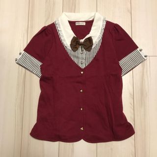 アクシーズファム(axes femme)のかおり様専用！Axes 重ね着風トップス 新品未使用 (カットソー(半袖/袖なし))