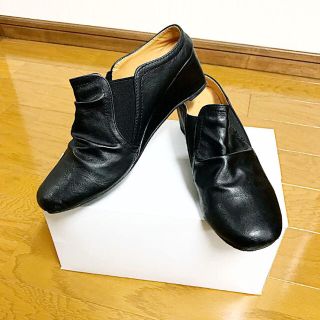 サマンサモスモス(SM2)の【美品】サボシューズ 23.5 黒(ローファー/革靴)