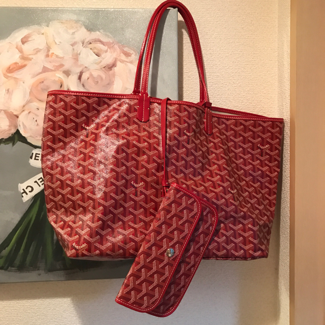 GOYARD(ゴヤール)の☆ユリンべ様取り置き☆ ゴヤール レッド PM  未使用に近い レディースのバッグ(トートバッグ)の商品写真