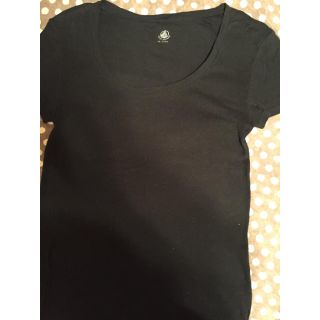 プチバトー(PETIT BATEAU)のプチバトー Tシャツ  黒(Tシャツ(半袖/袖なし))