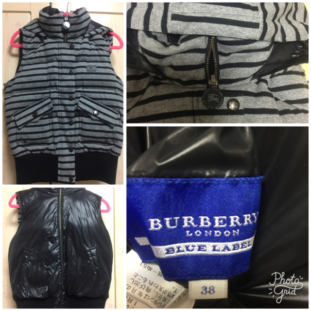 相談可★BURBERRY ブルーレーベル★リバーシブル ダウンベストのサムネイル