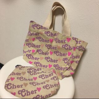 シェル(Cher)のcher ミニトート&ポーチ SET♡ SWEET付録(トートバッグ)