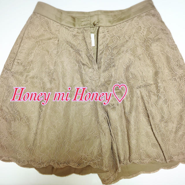 Honey mi Honey(ハニーミーハニー)の美品 HoneymiHoney レースショートパンツ レディースのパンツ(ショートパンツ)の商品写真