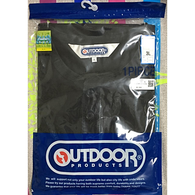 OUTDOOR PRODUCTS(アウトドアプロダクツ)のOUTDOOR  ヘンリーＴシャツ半袖 メンズのトップス(Tシャツ/カットソー(半袖/袖なし))の商品写真