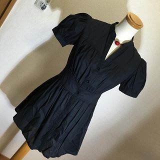 フェルゥ(Feroux)のフェルゥ♡シャツワンピ 紺 美品！！(ミニワンピース)