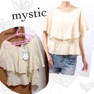 ミスティック(mystic)のmystic＊新品ケーププルオーバー(シャツ/ブラウス(半袖/袖なし))