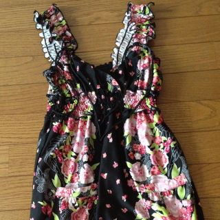 グラマラスジェーン(GLAMOROUS JANE)のmaya様専用花柄タンク＋LIPワンピ(タンクトップ)
