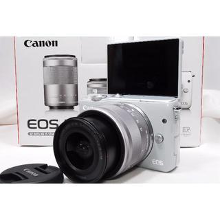 キヤノン(Canon)の♡新品未使用品♡Canon キャノン 新品EOS M10レンズキットグレー(ミラーレス一眼)