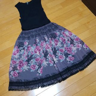 春🌸Rouge uif  🌸2way　レーススカート(ひざ丈スカート)