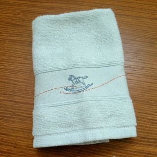 エルメス(Hermes)のエルメス　ハンドタオル　ミントブルー(タオル/バス用品)