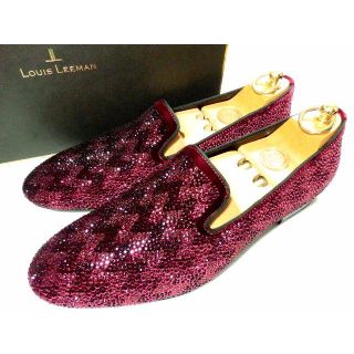 クリスチャンルブタン(Christian Louboutin)の♂【新品】定価19.4万 ルイリーマン スワロフスキー スリッポン 43(スリッポン/モカシン)