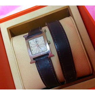 Hermes - 【専用出品】HERMES二重巻き皮ベルト腕時計の通販 by Pink 