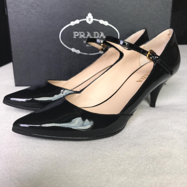 美品 PRADA ハイヒール ブラック 38 プラダ | bluesandsacademy.org