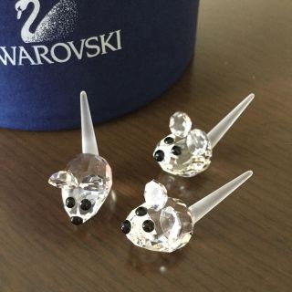 スワロフスキー(SWAROVSKI)のスワロフスキー 置物 ネズミ(置物)