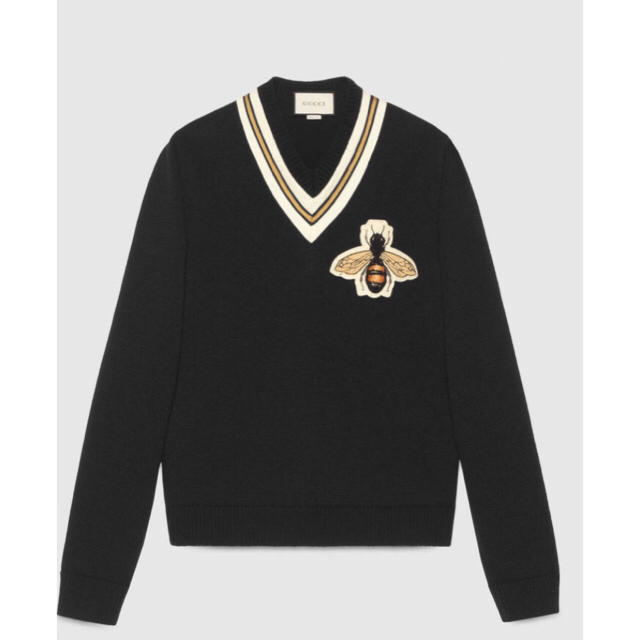 Gucci - ◇GUCCI 17ssビー(ハチ) アップリケ付き ウール セーターユニ