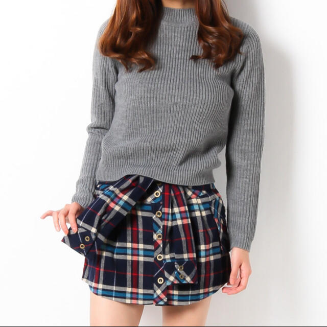 CECIL Mc BEE☆新品♡腰巻チェックシャツショーパン♡