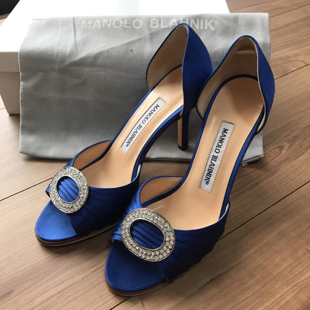MANOLO BLAHNIK - 希少♡美品!マノロブラニク♡オープントゥパンプス