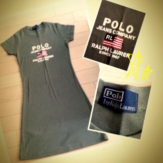 ポロラルフローレン(POLO RALPH LAUREN)のPolo Tシャツワンピ♡(ミニワンピース)