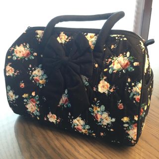 ナラヤ(NaRaYa)の【新品】NaRaYa花柄リボン付き♡ボストン型バッグ(ハンドバッグ)