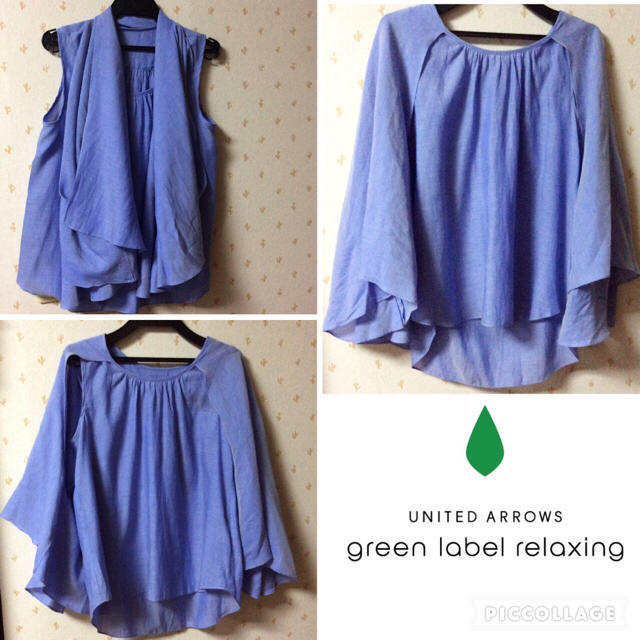 UNITED ARROWS green label relaxing(ユナイテッドアローズグリーンレーベルリラクシング)の未使用 ✨3way 上品 ブラウス レディースのトップス(シャツ/ブラウス(半袖/袖なし))の商品写真