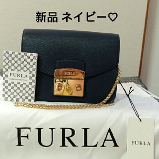 Furla - [新品] フルラ メトロポリス ネイビー 定価＄320の通販｜ラクマ