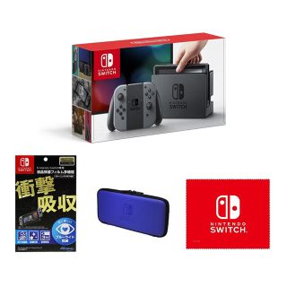 ニンテンドースイッチ(Nintendo Switch)の【本日発送/送料無料】 Nintendo Switch 4点セット(家庭用ゲーム機本体)