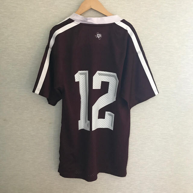 adidas(アディダス)のUSA古着 アディダス ゲームシャツ【S】TEXAS A&M メンズのトップス(Tシャツ/カットソー(半袖/袖なし))の商品写真