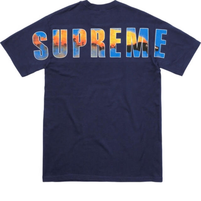 Supreme - 【M】Supreme Crash Tee Navy 2017fw