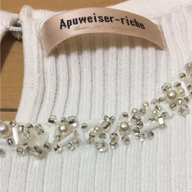 Apuweiser-riche(アプワイザーリッシェ)のごんごん様専用   アプワイザーリッシェ  袖シフォントップス レディースのトップス(ニット/セーター)の商品写真