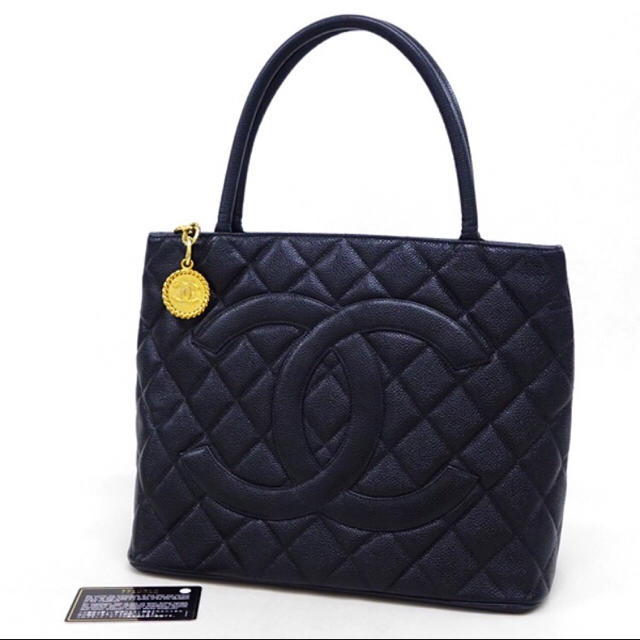 福袋 - CHANEL 値下げ!CHANEL 保証書付き A1840 黒×金 キャビアスキン 復刻トート ショルダーバッグ