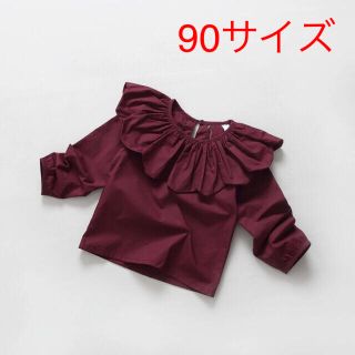 ♡新品1点のみ♡花びらブラウス 90サイズ(ブラウス)