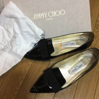 ジミーチュウ(JIMMY CHOO)のJIMMY CHOO GALA ポインテッドトゥーフラットシューズ(ローファー/革靴)