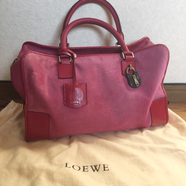 LOEWE(ロエベ)のロエベ♡ハラコ&リザード アマソナ36 レディースのバッグ(ハンドバッグ)の商品写真