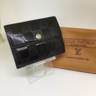 ルイヴィトン(LOUIS VUITTON)の【Louis Vuitton】カードケース★　ダミエヴェルニ　コインケース　  (名刺入れ/定期入れ)