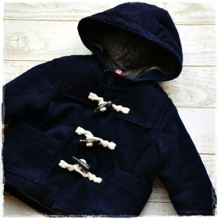 ベビーギャップ(babyGAP)の80サイズbabyGAP☆ダッフルコート☆ネイビー☆ブルゾン☆ギャップ(ジャケット/コート)