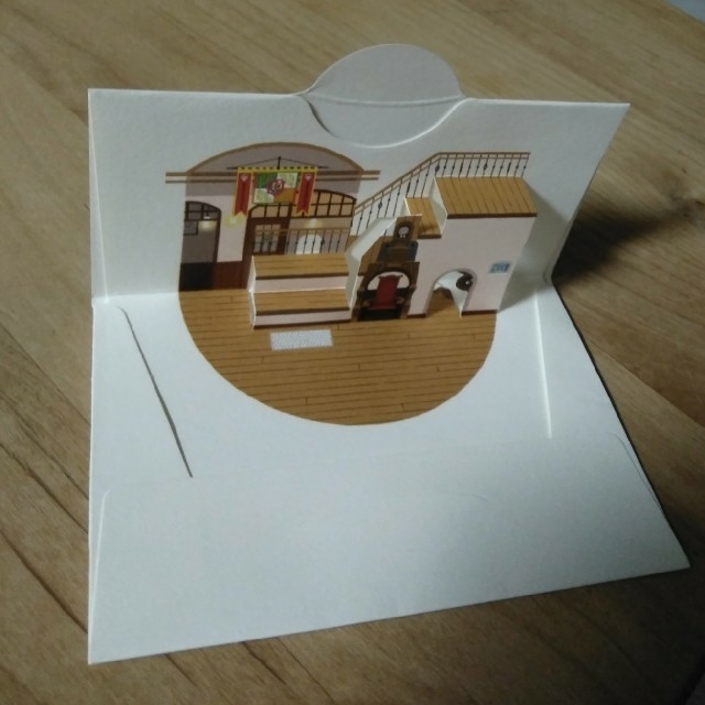 ジブリ(ジブリ)のジブリ　立体ミニレター3枚セット ハンドメイドの文具/ステーショナリー(カード/レター/ラッピング)の商品写真