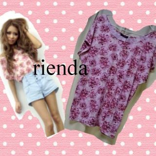 リエンダ(rienda)のrienda flower Tｼｬﾂ(Tシャツ(半袖/袖なし))