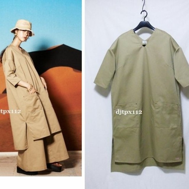 G.V.G.V.(ジーヴィジーヴィ)の美品Dickies×k3&co. オーバーBIGワンピース レディースのワンピース(ひざ丈ワンピース)の商品写真