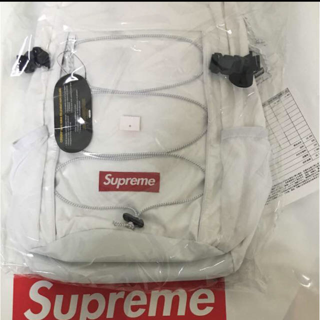 Supreme - 希少 白 Supreme Backpack リュック 17aw ボックスロゴの