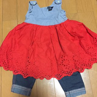 ベビーギャップ(babyGAP)のワンピースプラスレギンスセット(ワンピース)