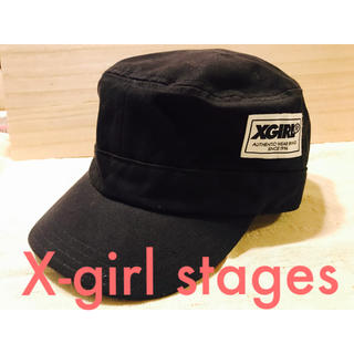エックスガールステージス(X-girl Stages)の試着のみ X-girl stages ワークキャップ(帽子)