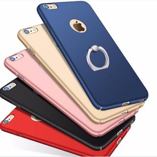 iPhone6/6s/7/Plus フィンガーリング付 ハードケース 送料無料(iPhoneケース)