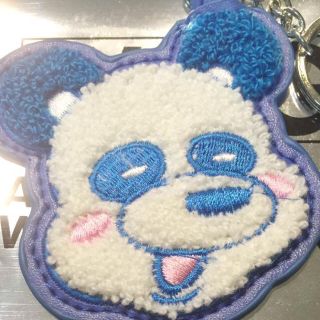 トリプルエー(AAA)の♪與真司郎カラー♪AAA♪え〜パンダ 刺繍キーホルダー♪WOG♪(ミュージシャン)