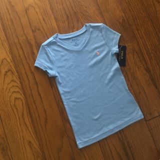 ポロラルフローレン(POLO RALPH LAUREN)のRalph Lauren新品ガールズVネックTシャツ 120(Tシャツ/カットソー)