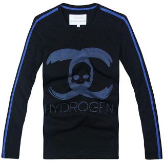 ハイドロゲン(HYDROGEN)の★正規品(11CT7483BL)ハイドロゲンHYDROGEN長袖Tシャツ【XL】(Tシャツ/カットソー(七分/長袖))