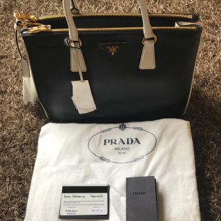 PRADA プラダ サフィアーノ バッグ バイカラー