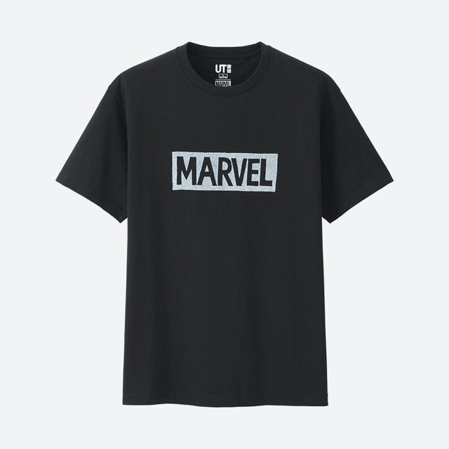 UNIQLO(ユニクロ)のUNIQLO MARVEL ロゴ UT ブラック マーベル 黒 2017 メンズのトップス(Tシャツ/カットソー(半袖/袖なし))の商品写真